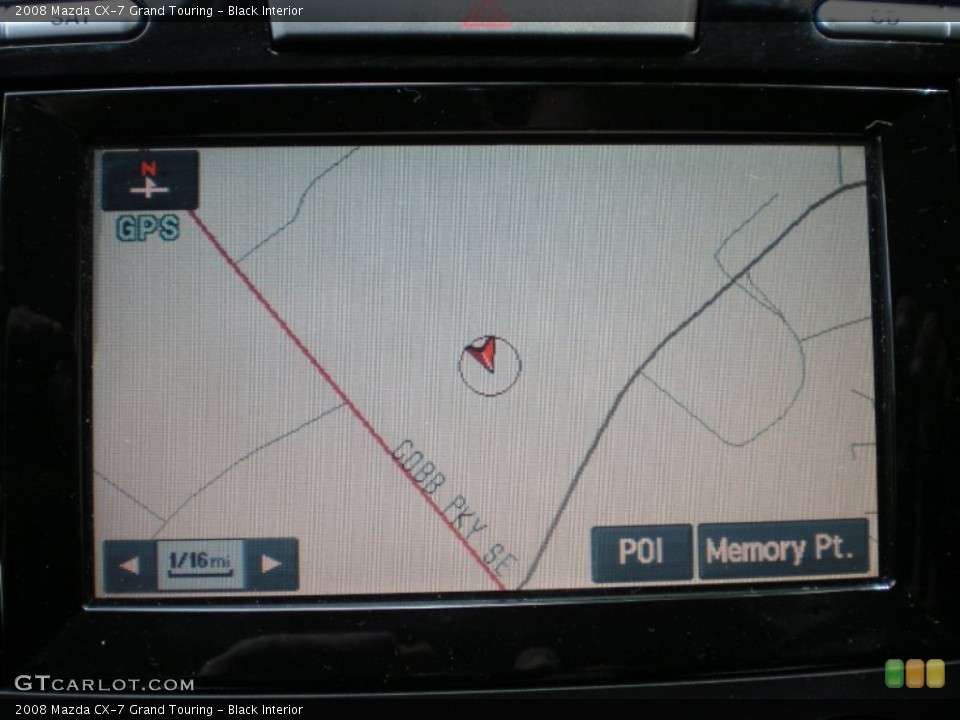 Black Interior Navigation for the 2008 Mazda CX-7 Grand Touring #82542209
