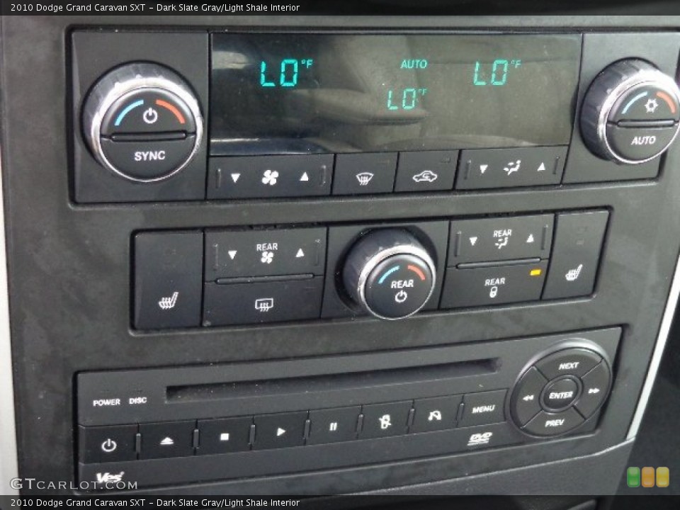 Dark Slate Gray/Light Shale Interior Controls for the 2010 Dodge Grand Caravan SXT #82542359