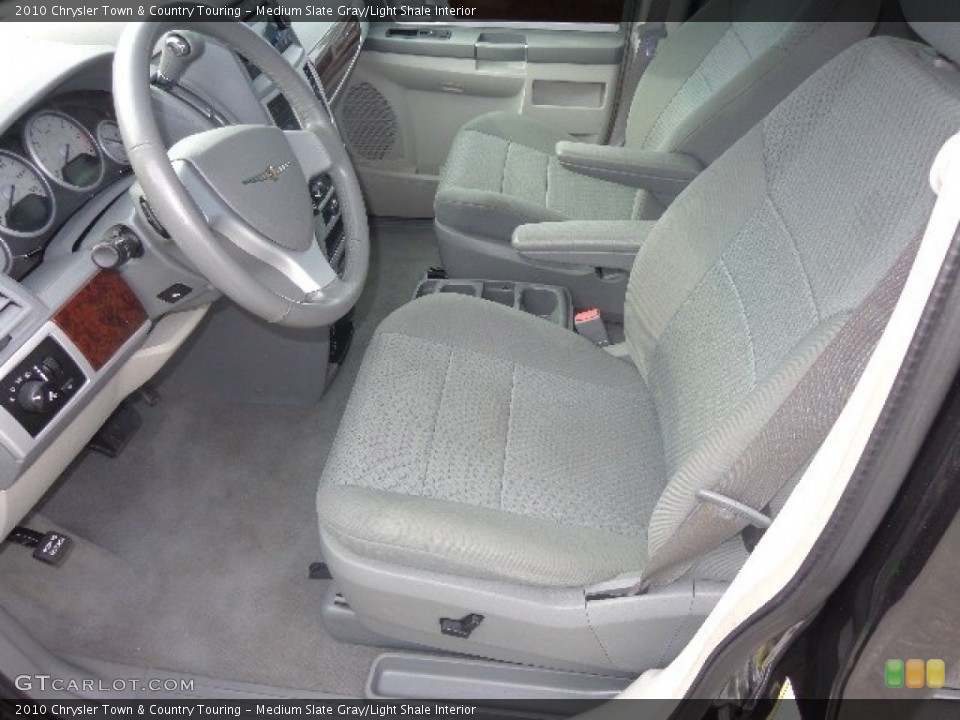 Medium Slate Gray/Light Shale Interior Front Seat for the 2010 Chrysler Town & Country Touring #82543148