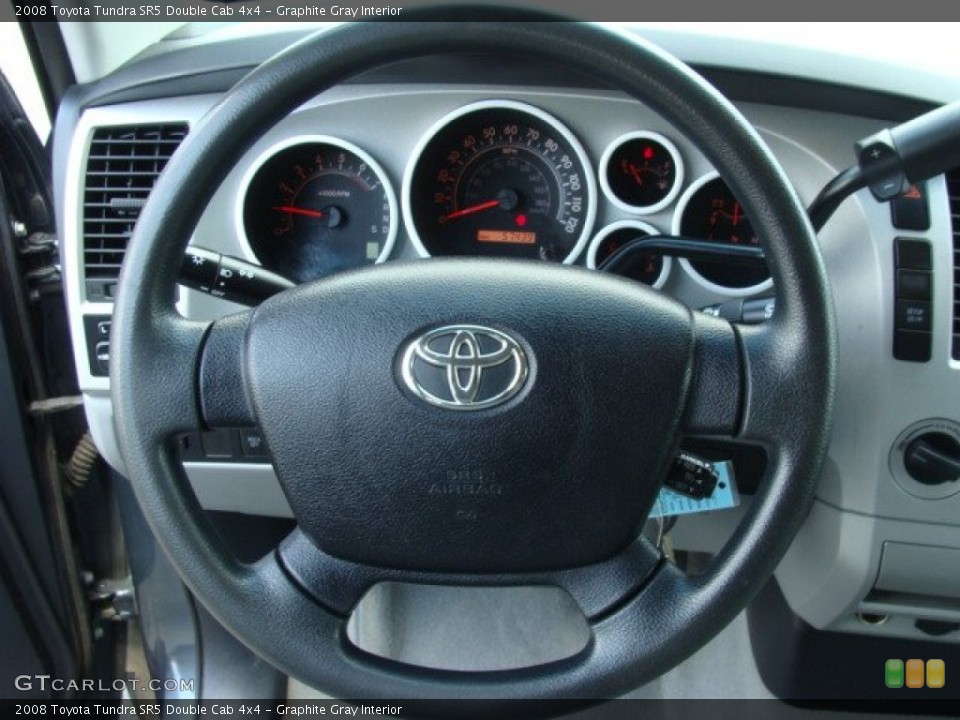 Graphite Gray Interior Steering Wheel for the 2008 Toyota Tundra SR5 Double Cab 4x4 #82543149