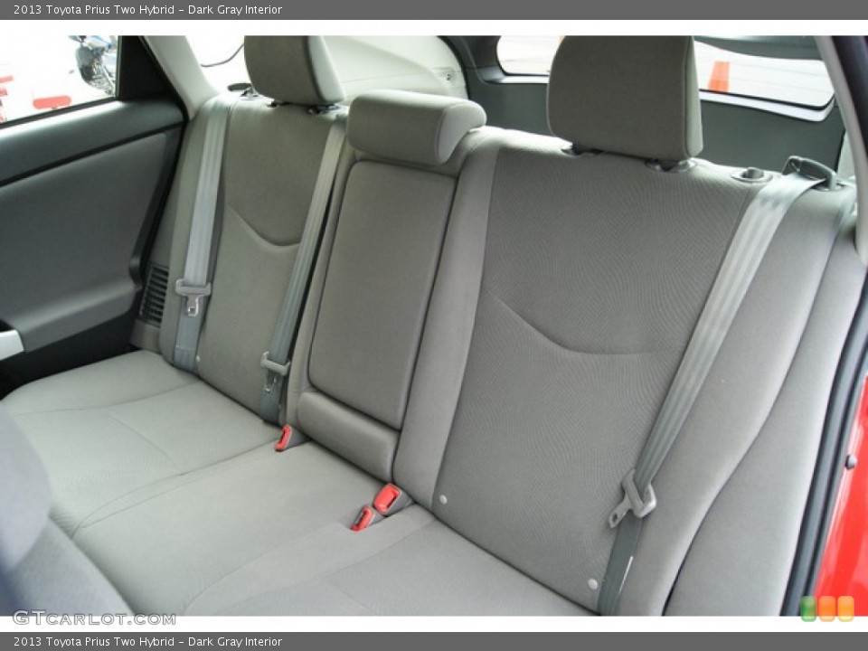 Dark Gray Interior Rear Seat for the 2013 Toyota Prius Two Hybrid #82544324