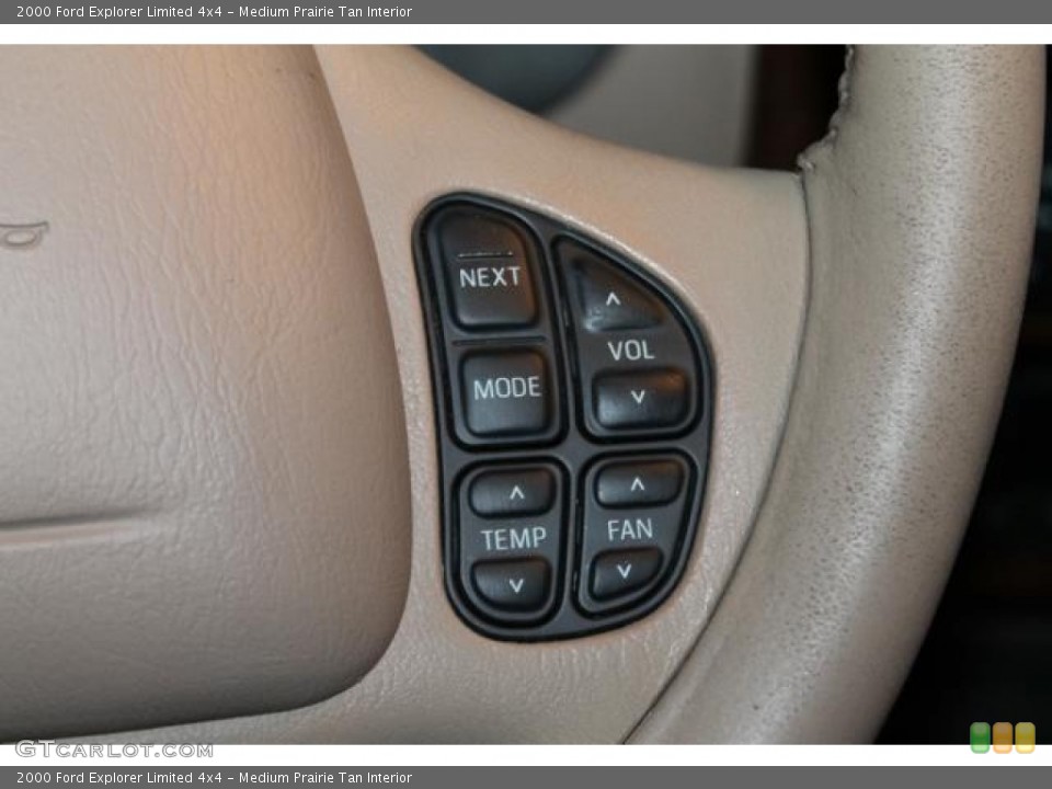 Medium Prairie Tan Interior Controls for the 2000 Ford Explorer Limited 4x4 #82544819