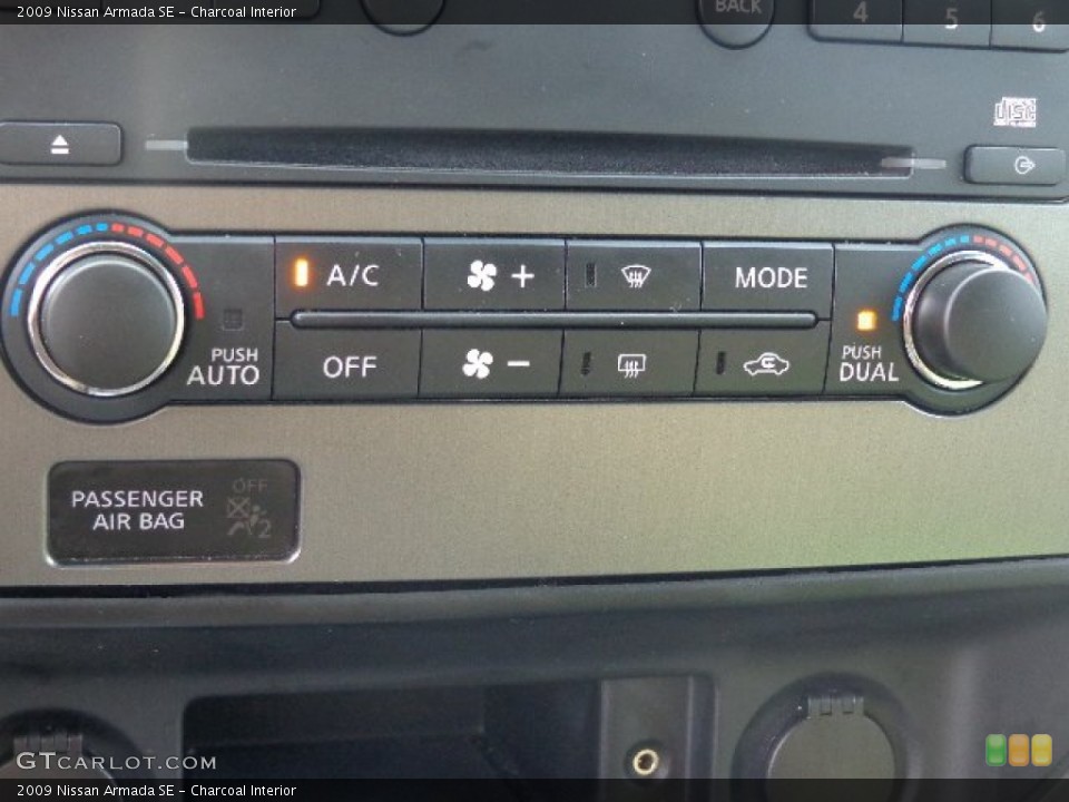 Charcoal Interior Controls for the 2009 Nissan Armada SE #82546871