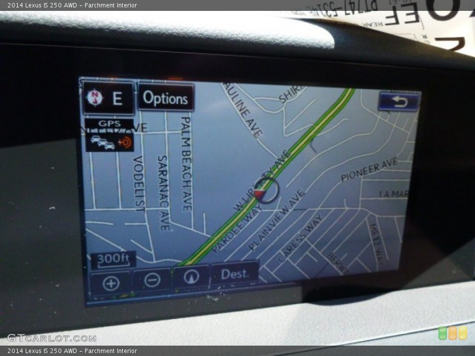 Parchment Interior Navigation for the 2014 Lexus IS 250 AWD #82547428