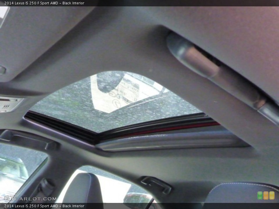 Black Interior Sunroof for the 2014 Lexus IS 250 F Sport AWD #82547636