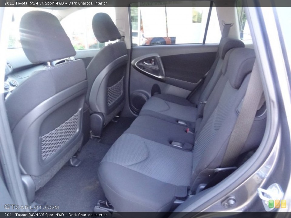 Dark Charcoal Interior Rear Seat for the 2011 Toyota RAV4 V6 Sport 4WD #82547811