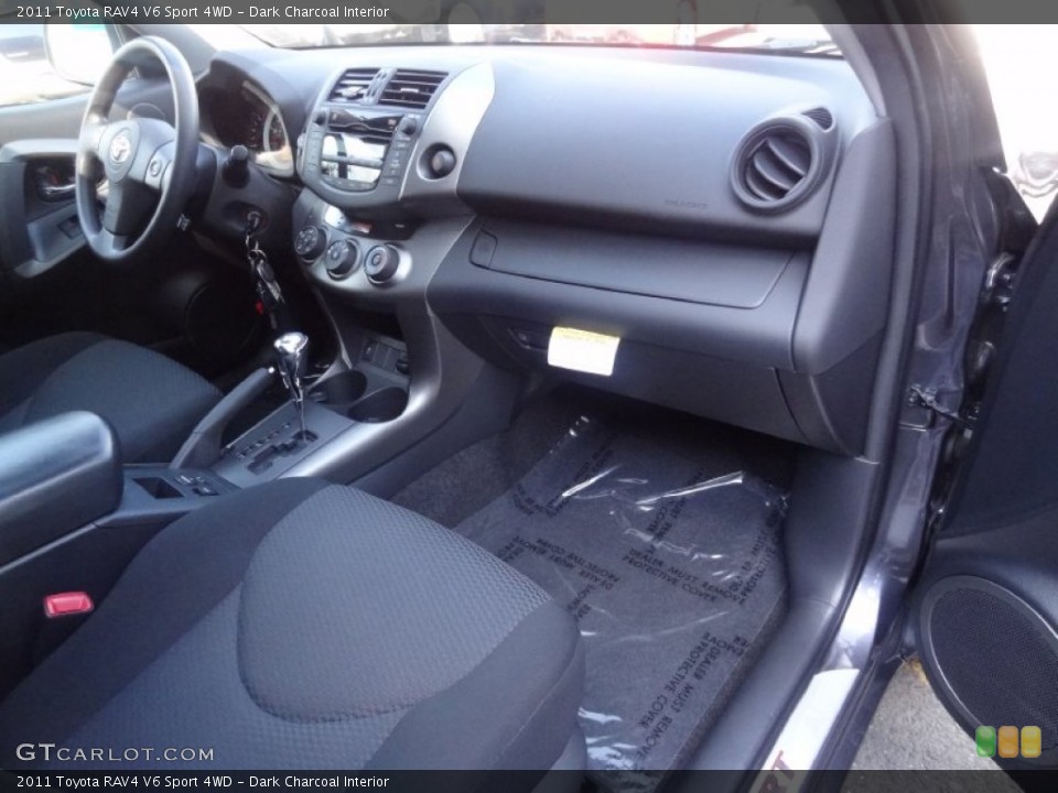 Dark Charcoal Interior Dashboard for the 2011 Toyota RAV4 V6 Sport 4WD #82547940