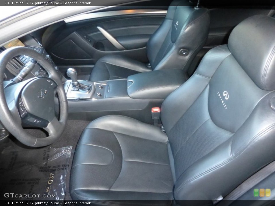 Graphite Interior Front Seat for the 2011 Infiniti G 37 Journey Coupe #82548245