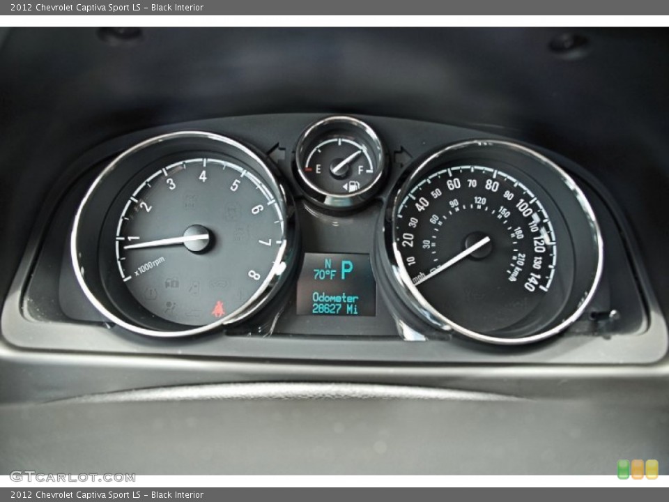 Black Interior Gauges for the 2012 Chevrolet Captiva Sport LS #82549361