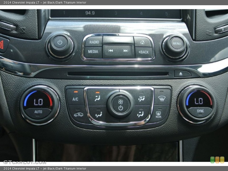 Jet Black/Dark Titanium Interior Controls for the 2014 Chevrolet Impala LT #82551798