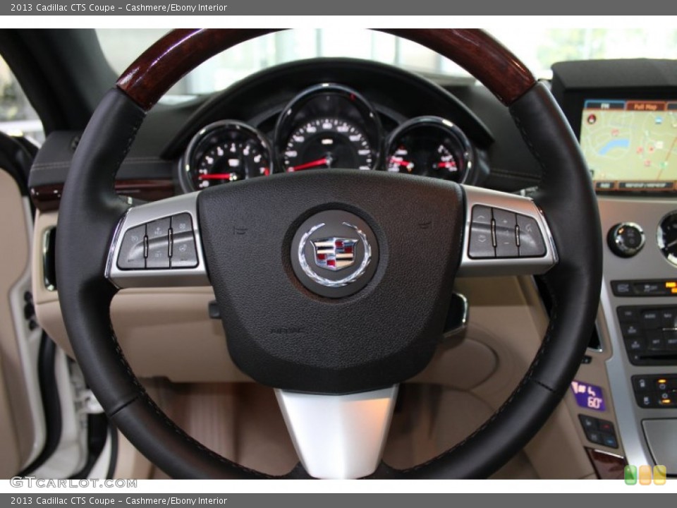 Cashmere/Ebony Interior Steering Wheel for the 2013 Cadillac CTS Coupe #82556710