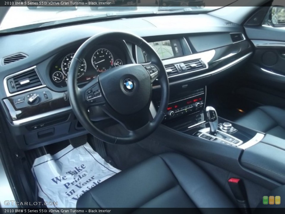 Black Interior Prime Interior for the 2010 BMW 5 Series 550i xDrive Gran Turismo #82558297