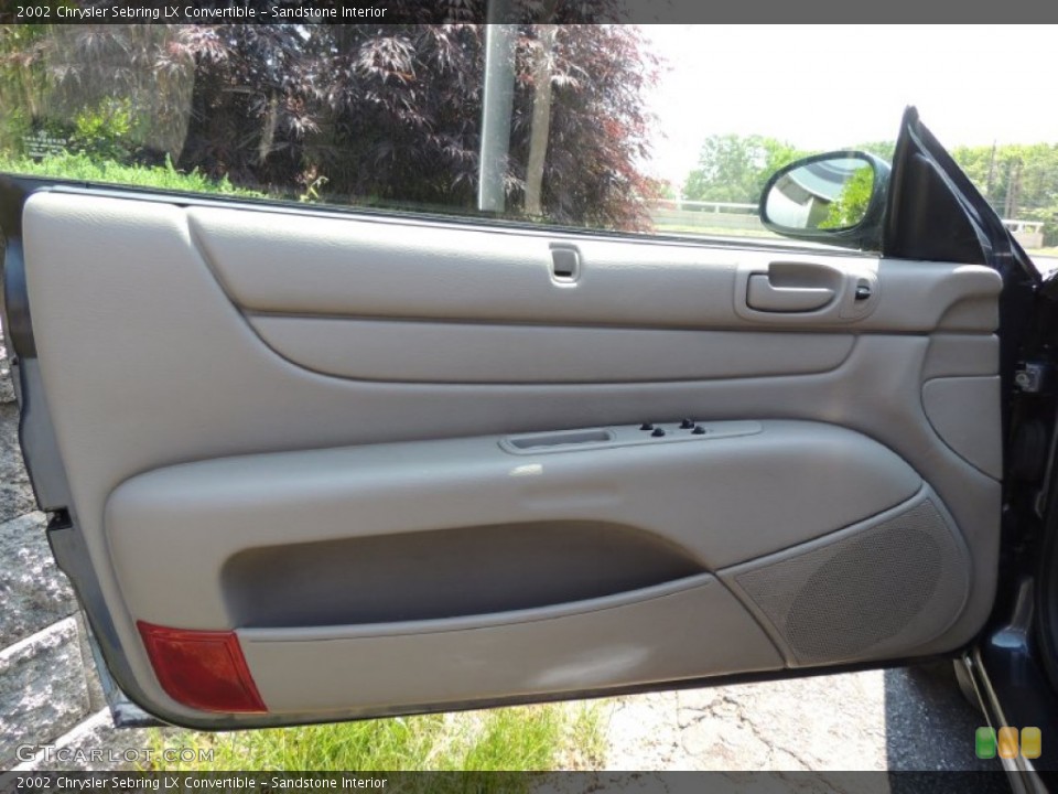 Sandstone Interior Door Panel for the 2002 Chrysler Sebring LX Convertible #82558588