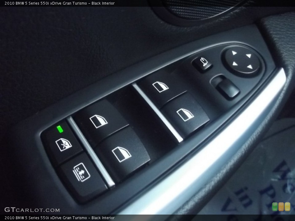 Black Interior Controls for the 2010 BMW 5 Series 550i xDrive Gran Turismo #82558611