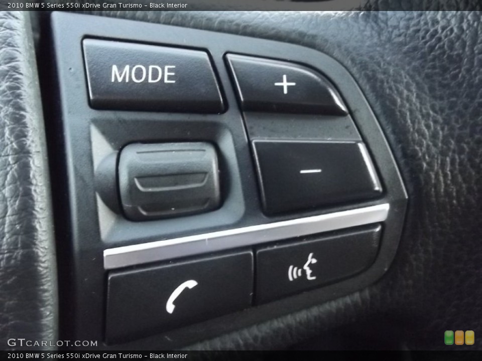 Black Interior Controls for the 2010 BMW 5 Series 550i xDrive Gran Turismo #82558636