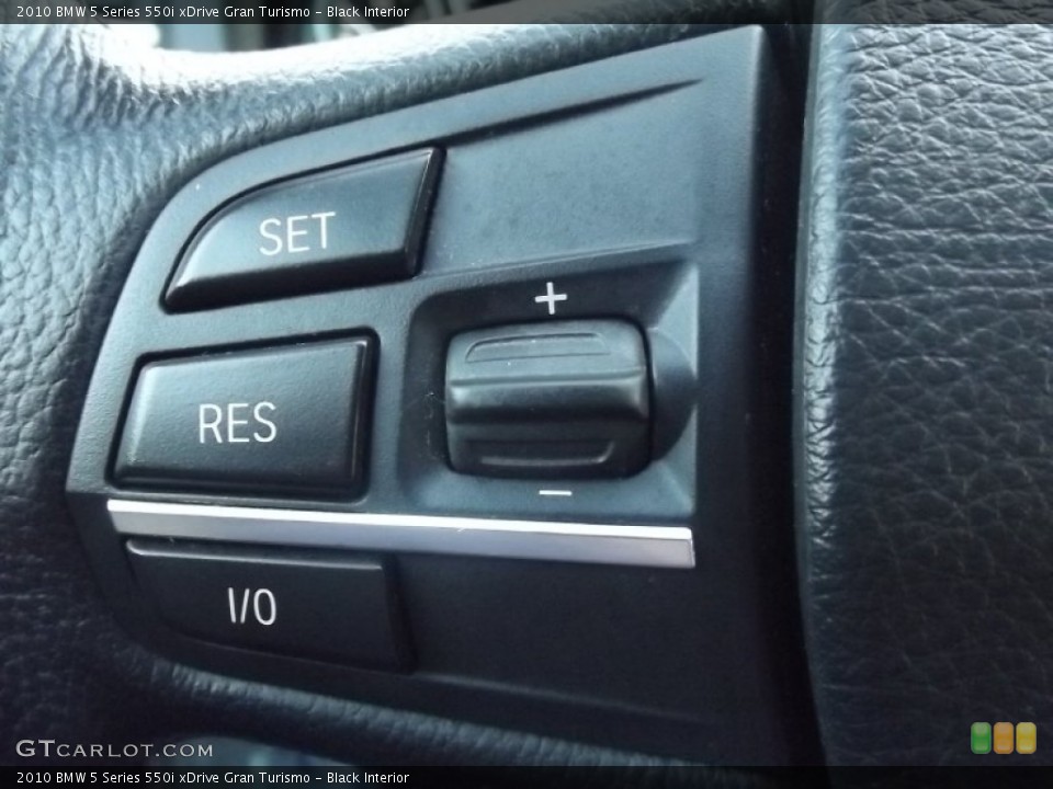 Black Interior Controls for the 2010 BMW 5 Series 550i xDrive Gran Turismo #82558660
