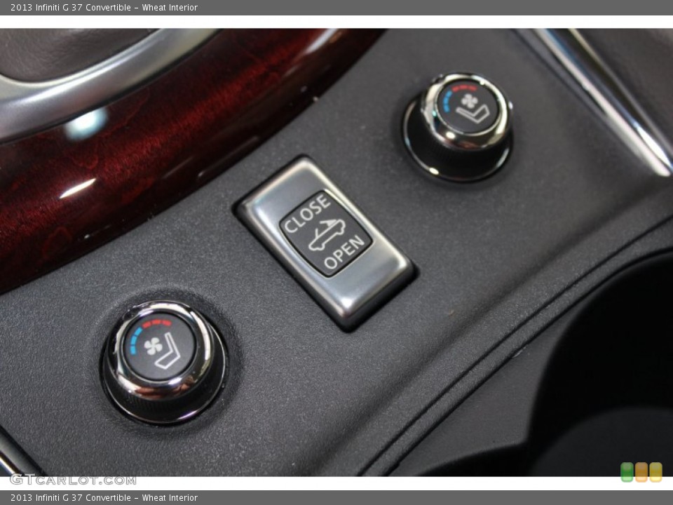 Wheat Interior Controls for the 2013 Infiniti G 37 Convertible #82560649