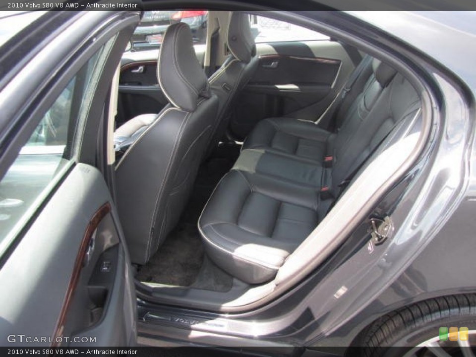Anthracite Interior Rear Seat for the 2010 Volvo S80 V8 AWD #82561885