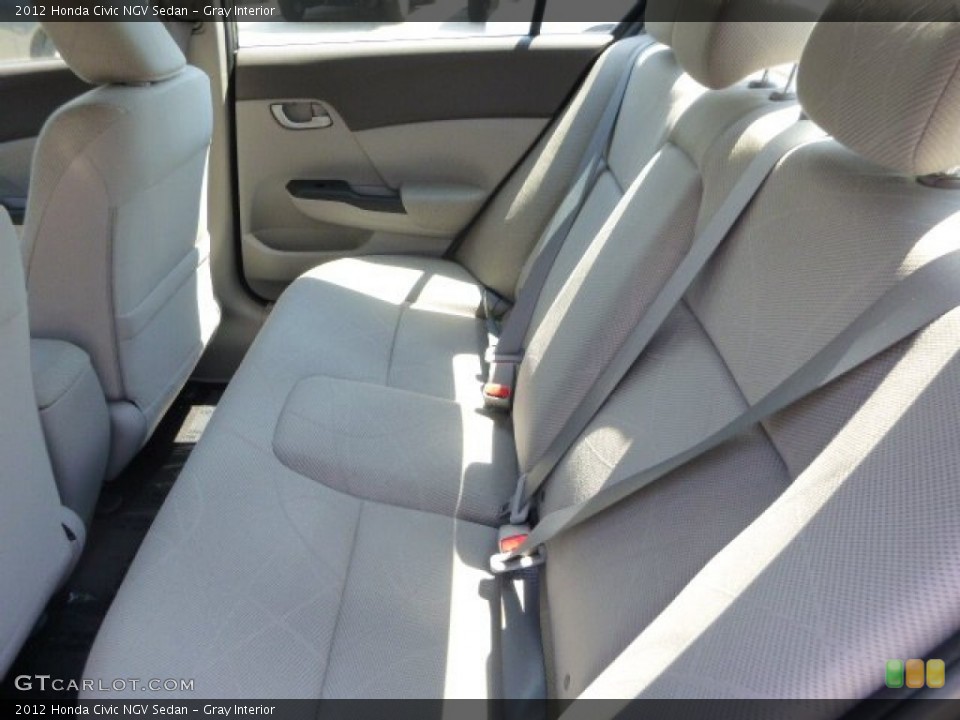 Gray Interior Rear Seat for the 2012 Honda Civic NGV Sedan #82561981