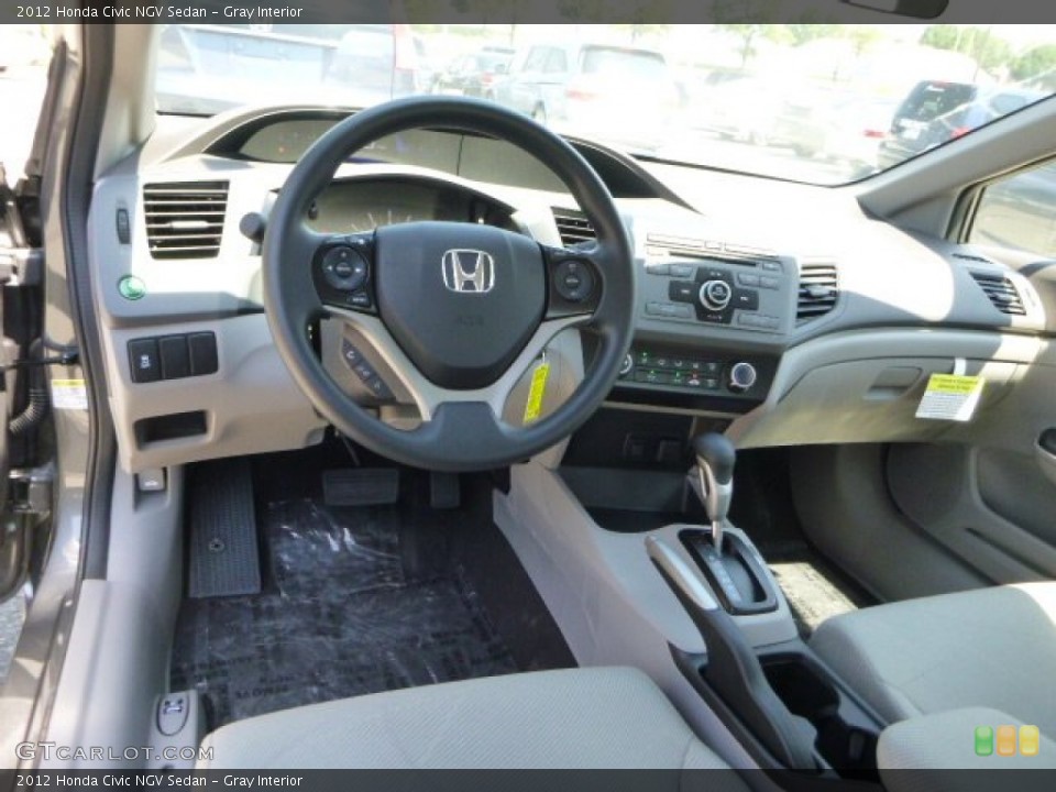 Gray Interior Prime Interior for the 2012 Honda Civic NGV Sedan #82562002