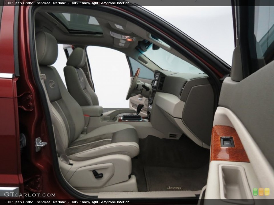 Dark Khaki/Light Graystone Interior Front Seat for the 2007 Jeep Grand Cherokee Overland #82562870