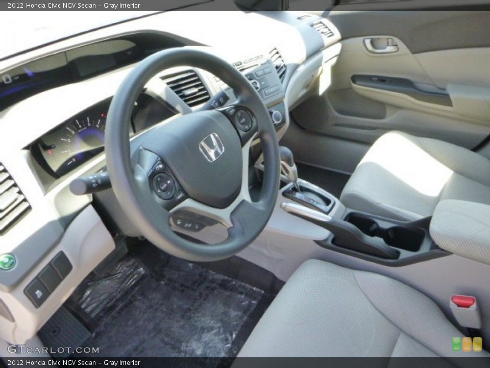 Gray Interior Prime Interior for the 2012 Honda Civic NGV Sedan #82562986
