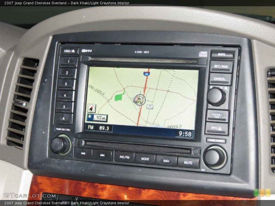 Dark Khaki/Light Graystone Interior Navigation for the 2007 Jeep Grand Cherokee Overland #82563093