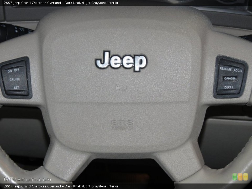 Dark Khaki/Light Graystone Interior Controls for the 2007 Jeep Grand Cherokee Overland #82563129