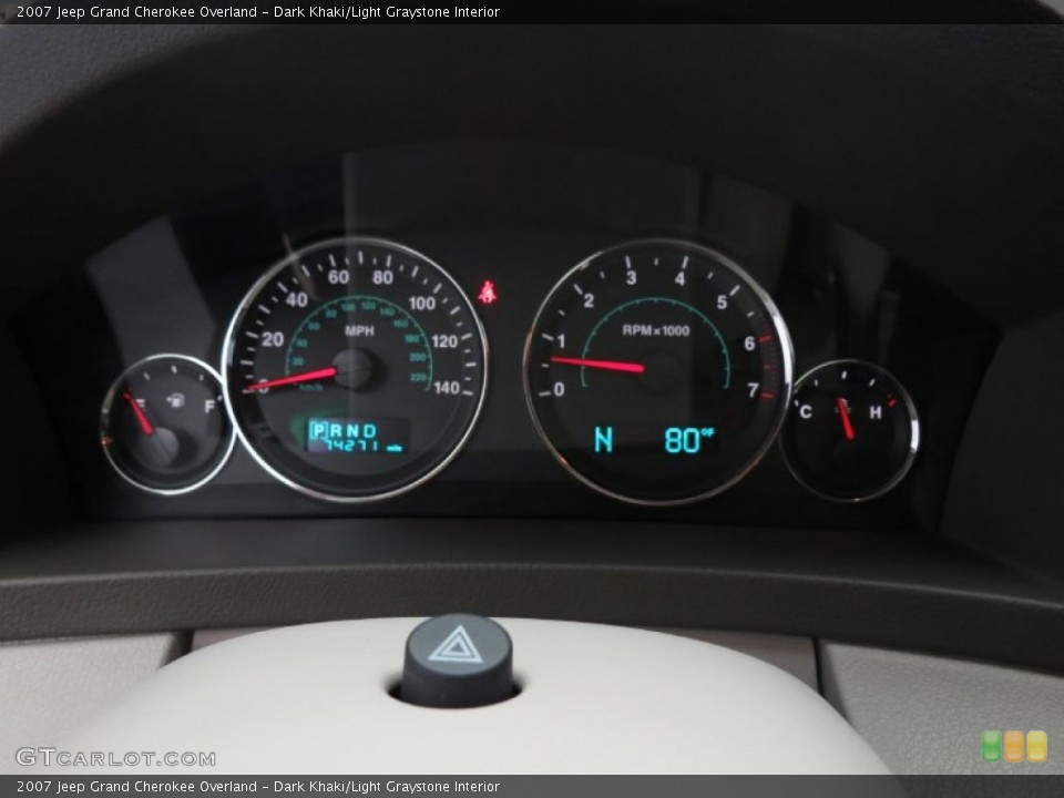 Dark Khaki/Light Graystone Interior Gauges for the 2007 Jeep Grand Cherokee Overland #82563148