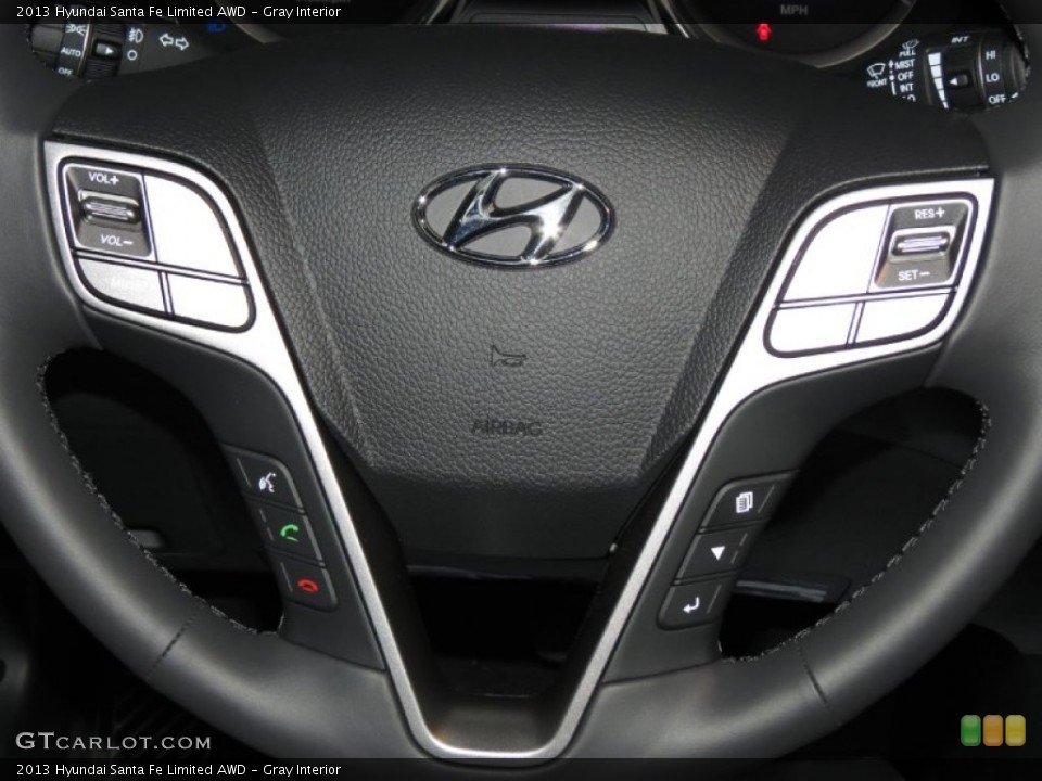 Gray Interior Controls for the 2013 Hyundai Santa Fe Limited AWD #82564167