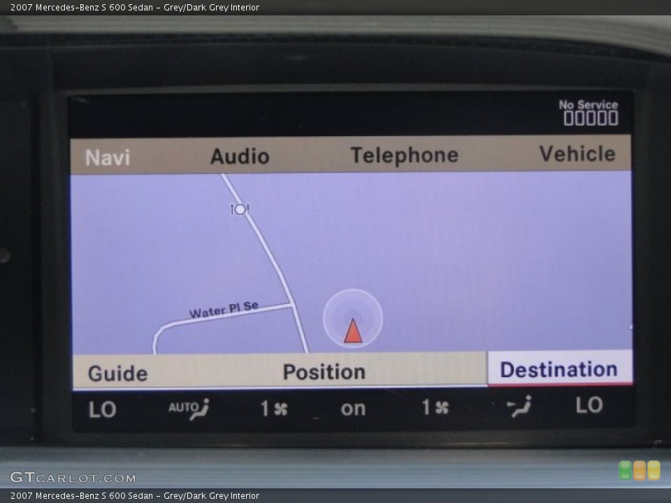 Grey/Dark Grey Interior Navigation for the 2007 Mercedes-Benz S 600 Sedan #82565587