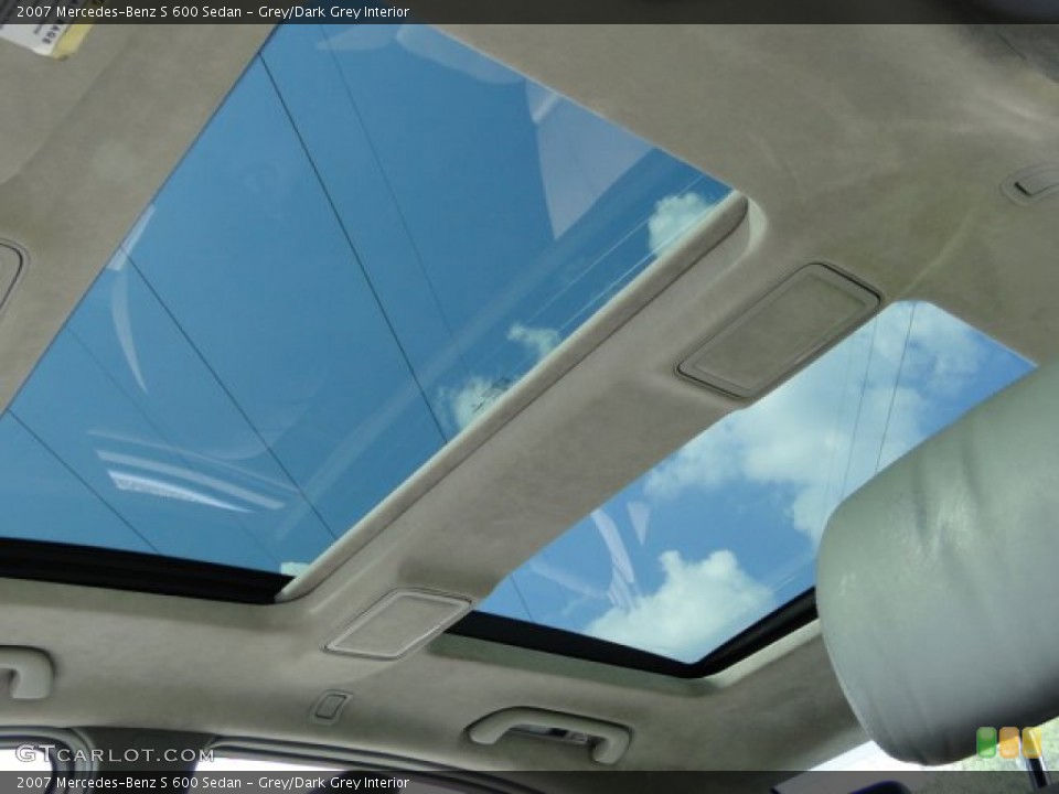 Grey/Dark Grey Interior Sunroof for the 2007 Mercedes-Benz S 600 Sedan #82566219