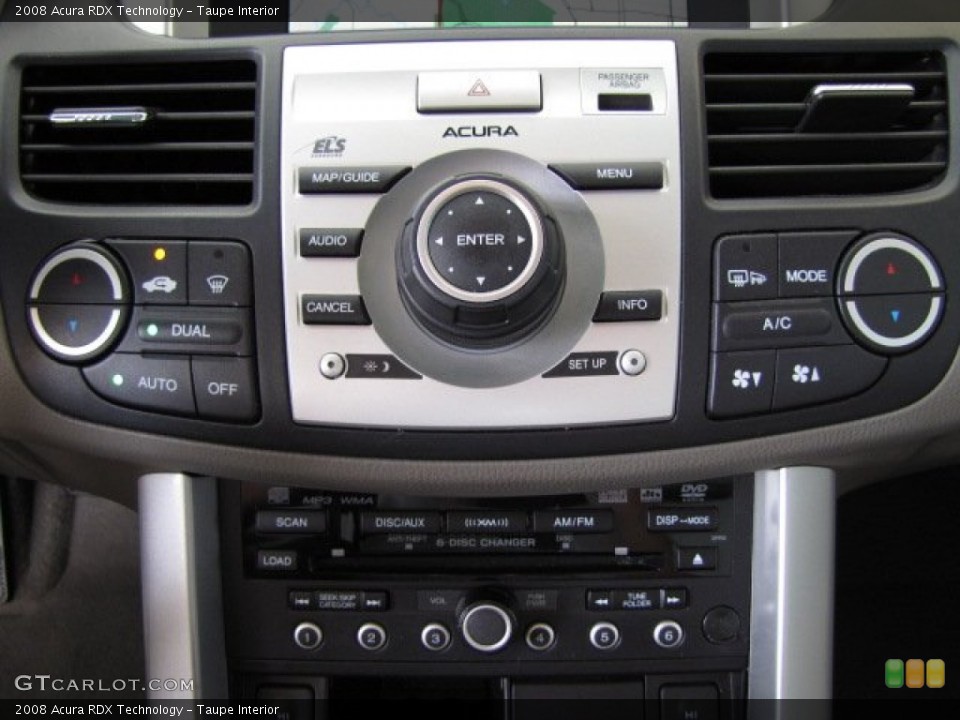 Taupe Interior Controls for the 2008 Acura RDX Technology #82567735