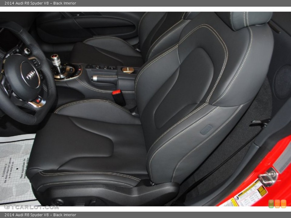 Black Interior Front Seat for the 2014 Audi R8 Spyder V8 #82568611