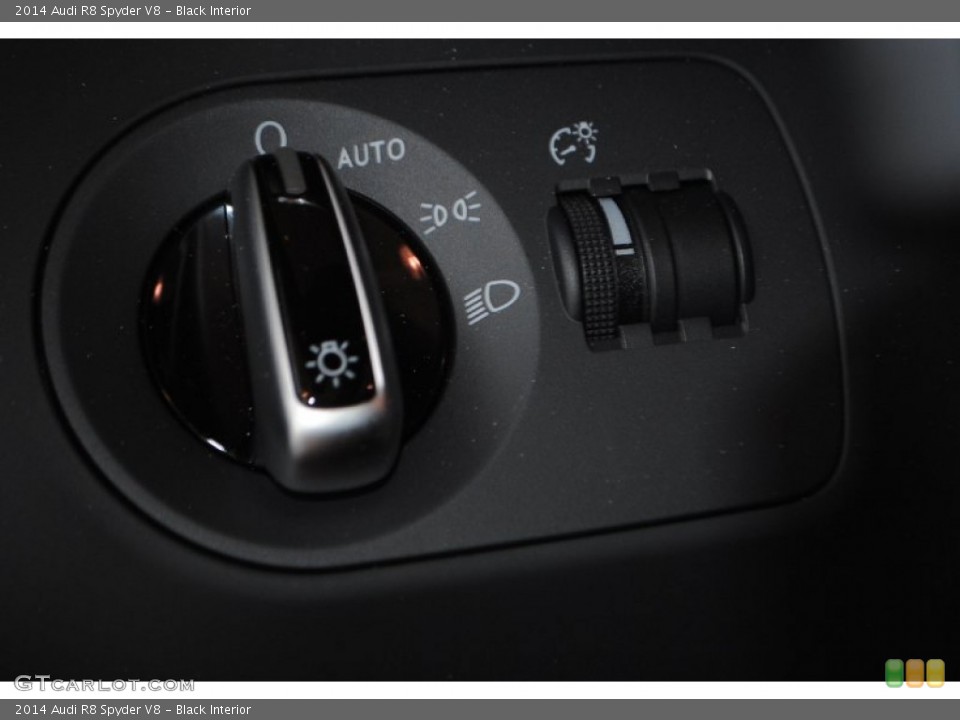 Black Interior Controls for the 2014 Audi R8 Spyder V8 #82568873