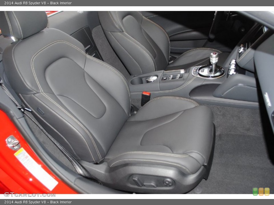 Black Interior Front Seat for the 2014 Audi R8 Spyder V8 #82568969