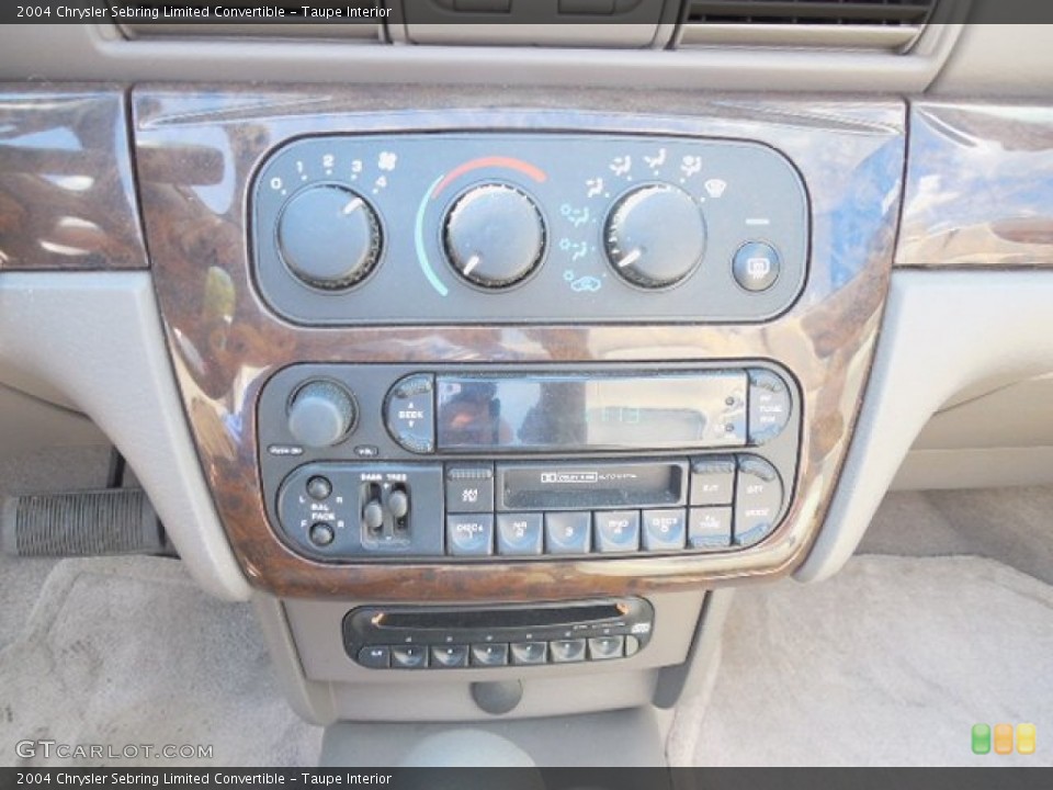 Taupe Interior Controls for the 2004 Chrysler Sebring Limited Convertible #82569187