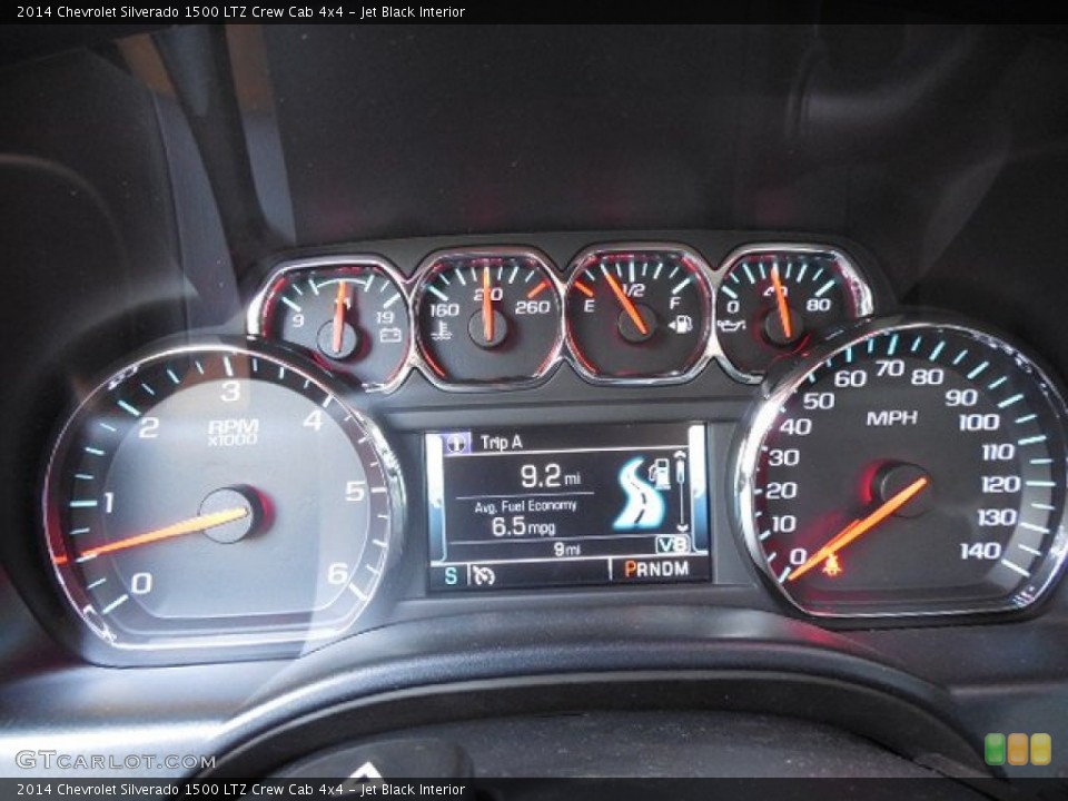 Jet Black Interior Gauges for the 2014 Chevrolet Silverado 1500 LTZ Crew Cab 4x4 #82570259