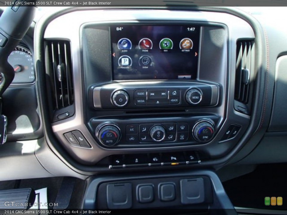 Jet Black Interior Controls for the 2014 GMC Sierra 1500 SLT Crew Cab 4x4 #82570564