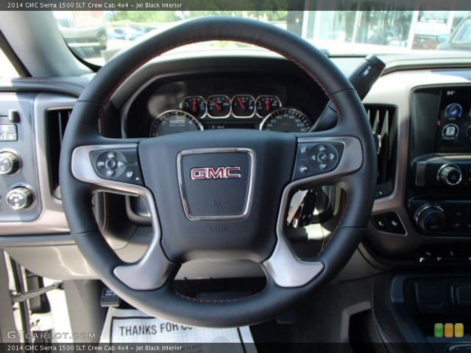 Jet Black Interior Steering Wheel for the 2014 GMC Sierra 1500 SLT Crew Cab 4x4 #82570607