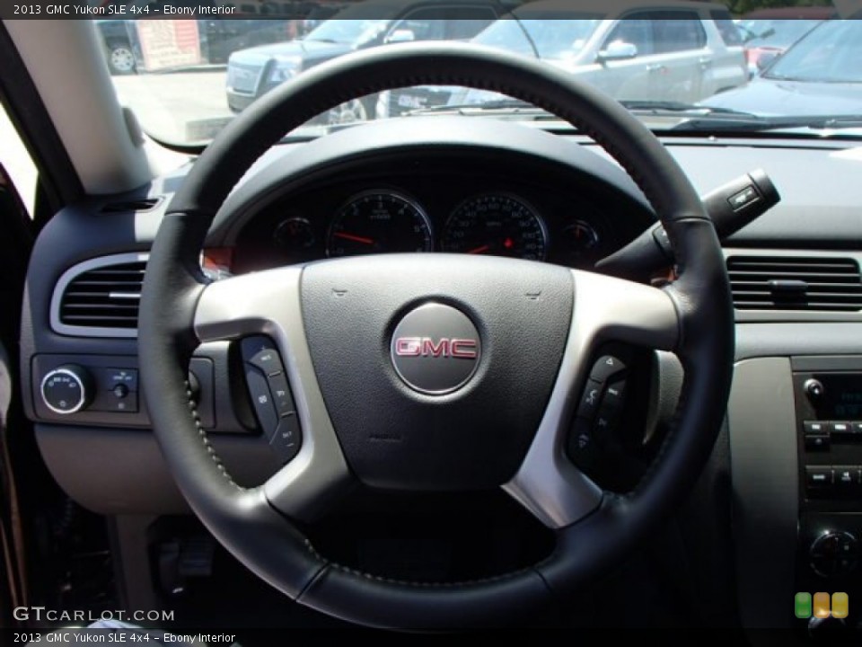 Ebony Interior Steering Wheel for the 2013 GMC Yukon SLE 4x4 #82571049