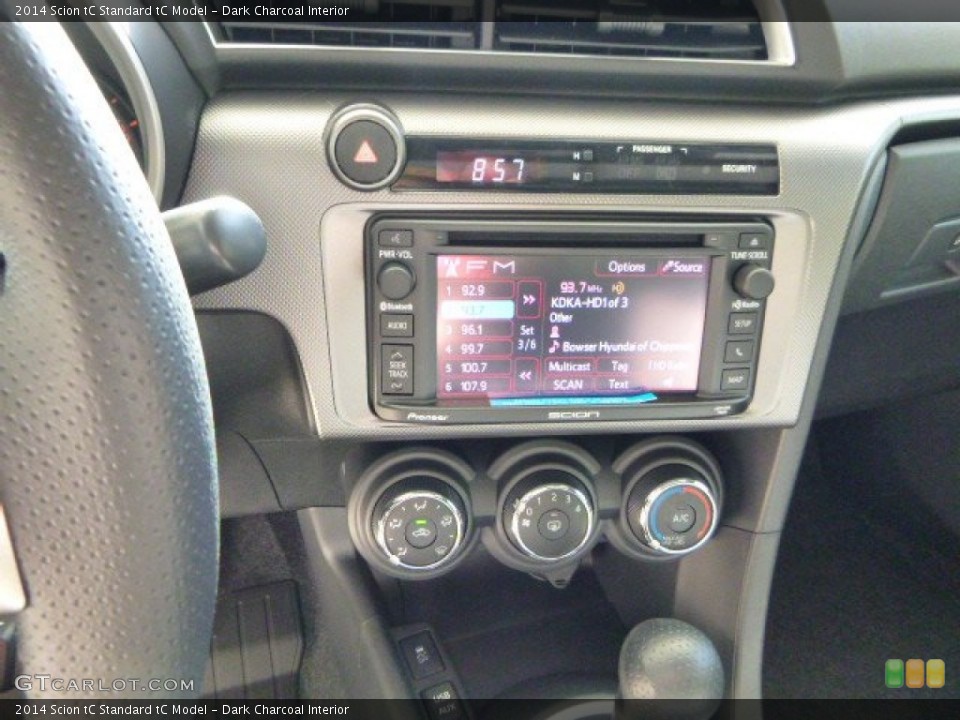 Dark Charcoal Interior Controls for the 2014 Scion tC  #82571605