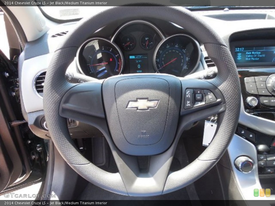 Jet Black/Medium Titanium Interior Steering Wheel for the 2014 Chevrolet Cruze LS #82572040
