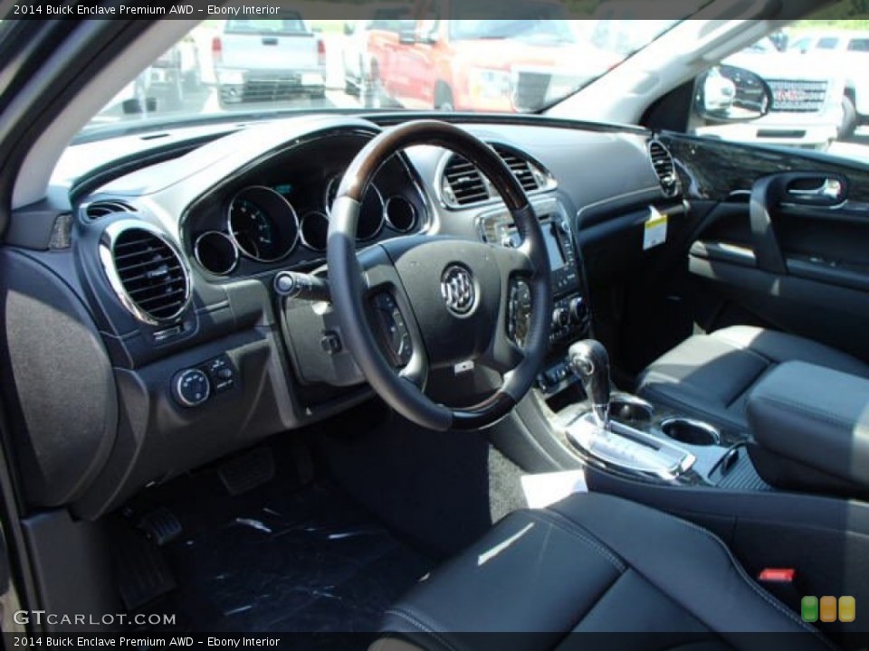 Ebony 2014 Buick Enclave Interiors