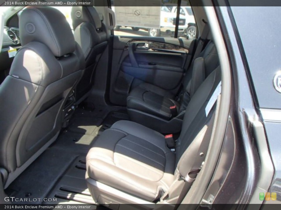 Ebony Interior Rear Seat for the 2014 Buick Enclave Premium AWD #82573320