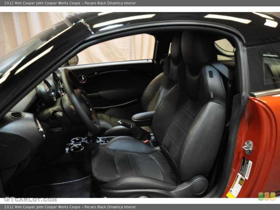 Recaro Black Dinamica Interior Photo for the 2012 Mini Cooper John Cooper Works Coupe #82577796