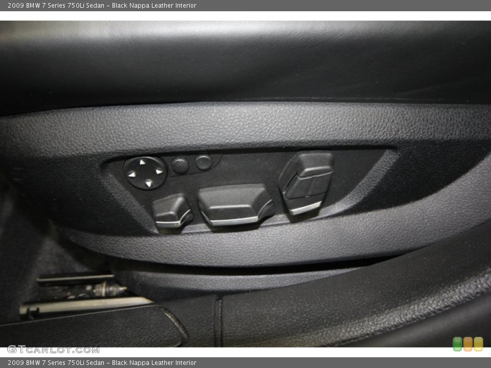Black Nappa Leather Interior Controls for the 2009 BMW 7 Series 750Li Sedan #82578520