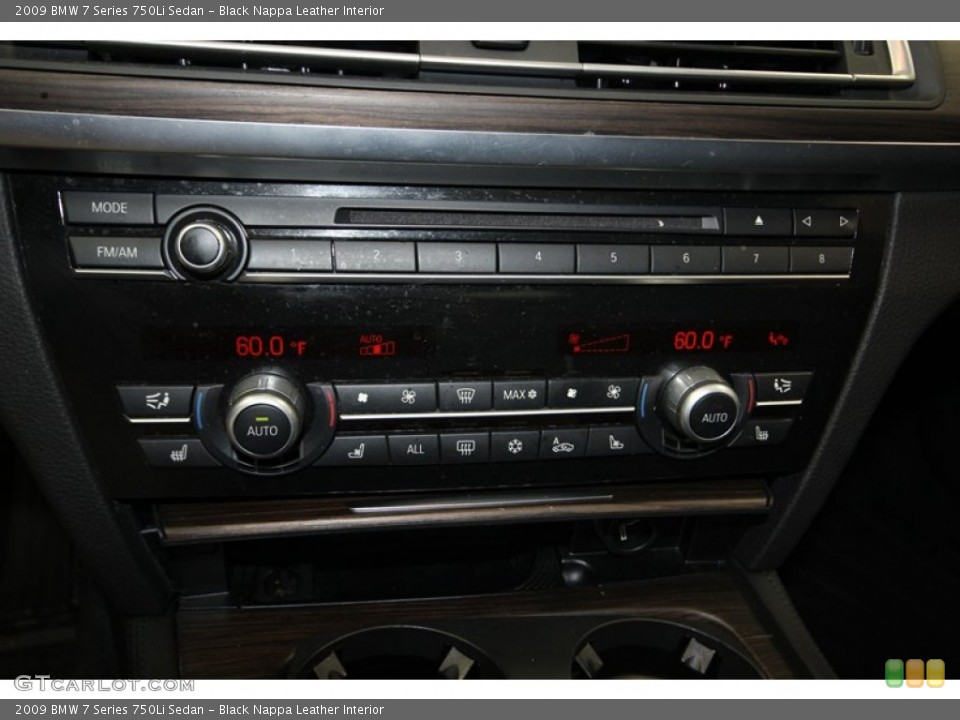 Black Nappa Leather Interior Controls for the 2009 BMW 7 Series 750Li Sedan #82578631
