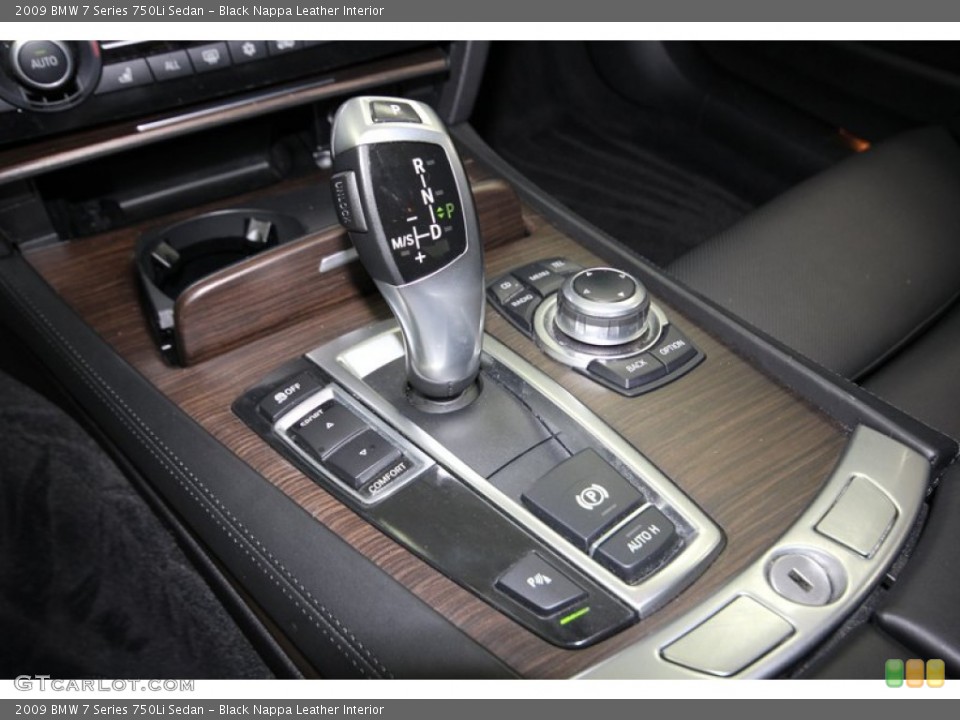 Black Nappa Leather Interior Transmission for the 2009 BMW 7 Series 750Li Sedan #82578649
