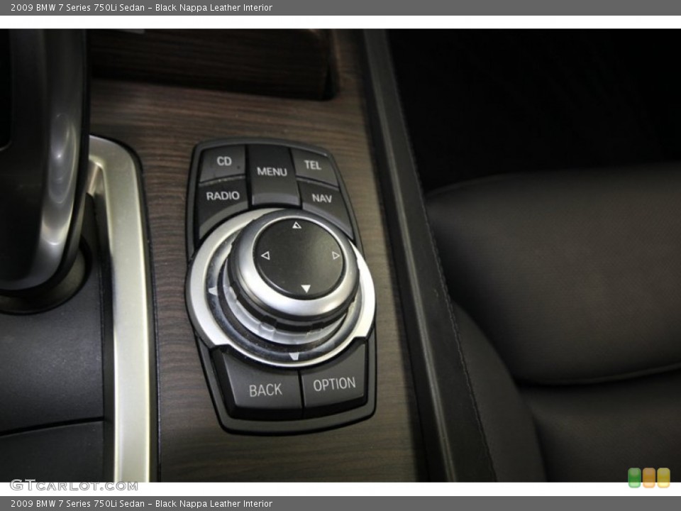 Black Nappa Leather Interior Controls for the 2009 BMW 7 Series 750Li Sedan #82578673